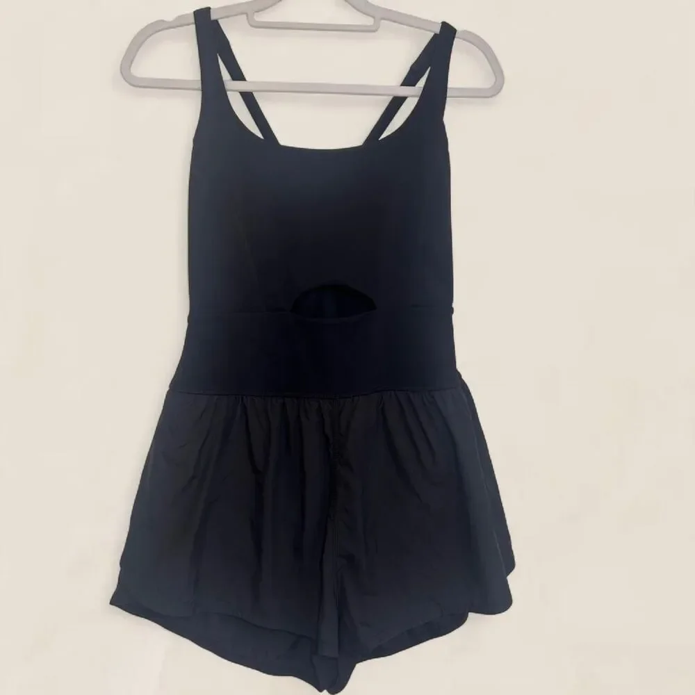 Free-people Women's Black and Navy Playsuit-romper - Picture 3 of 8